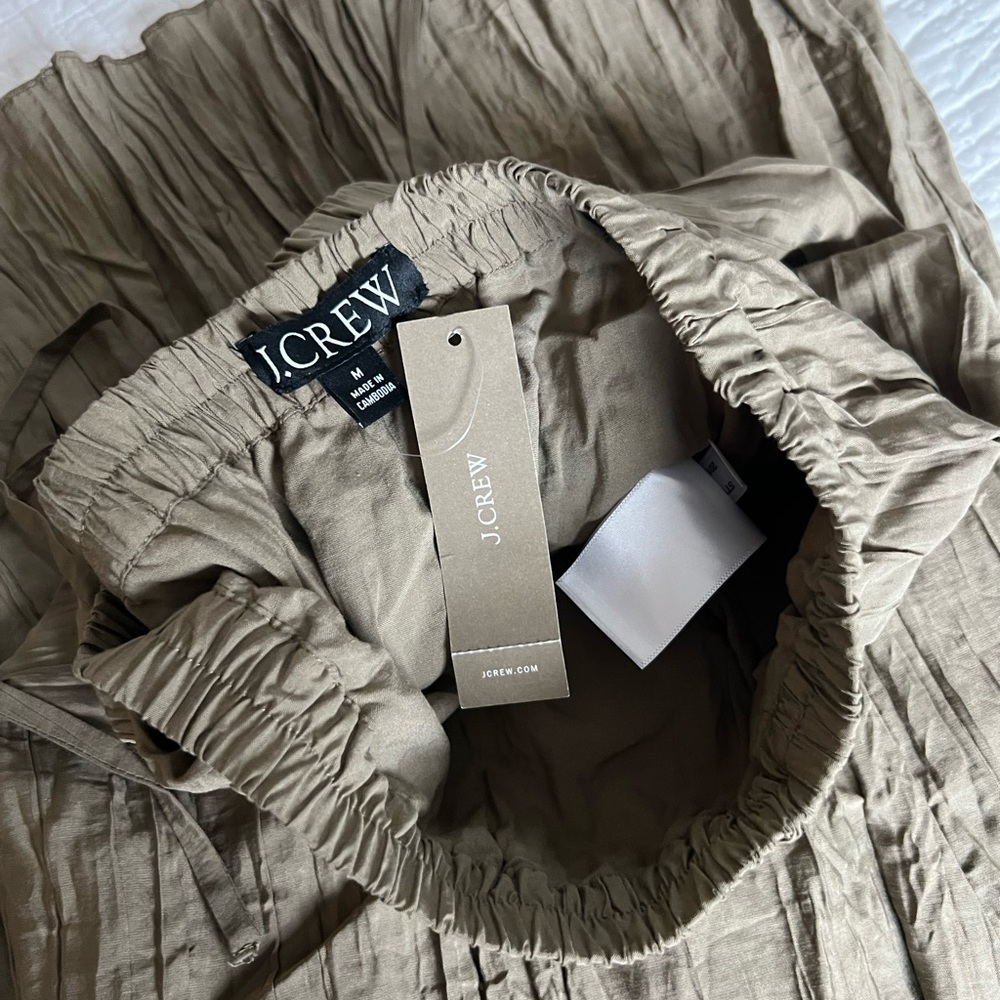 J. Crew Olive Midi Skirt (NWT)